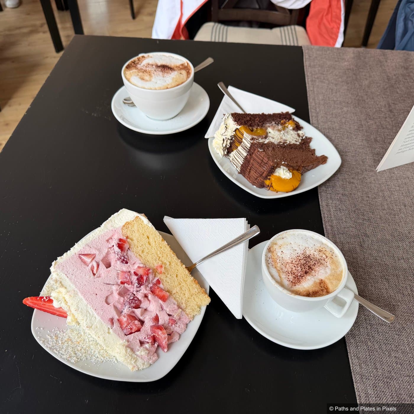 Beautiful cake tortes at Dat Tortenhus café in Waren