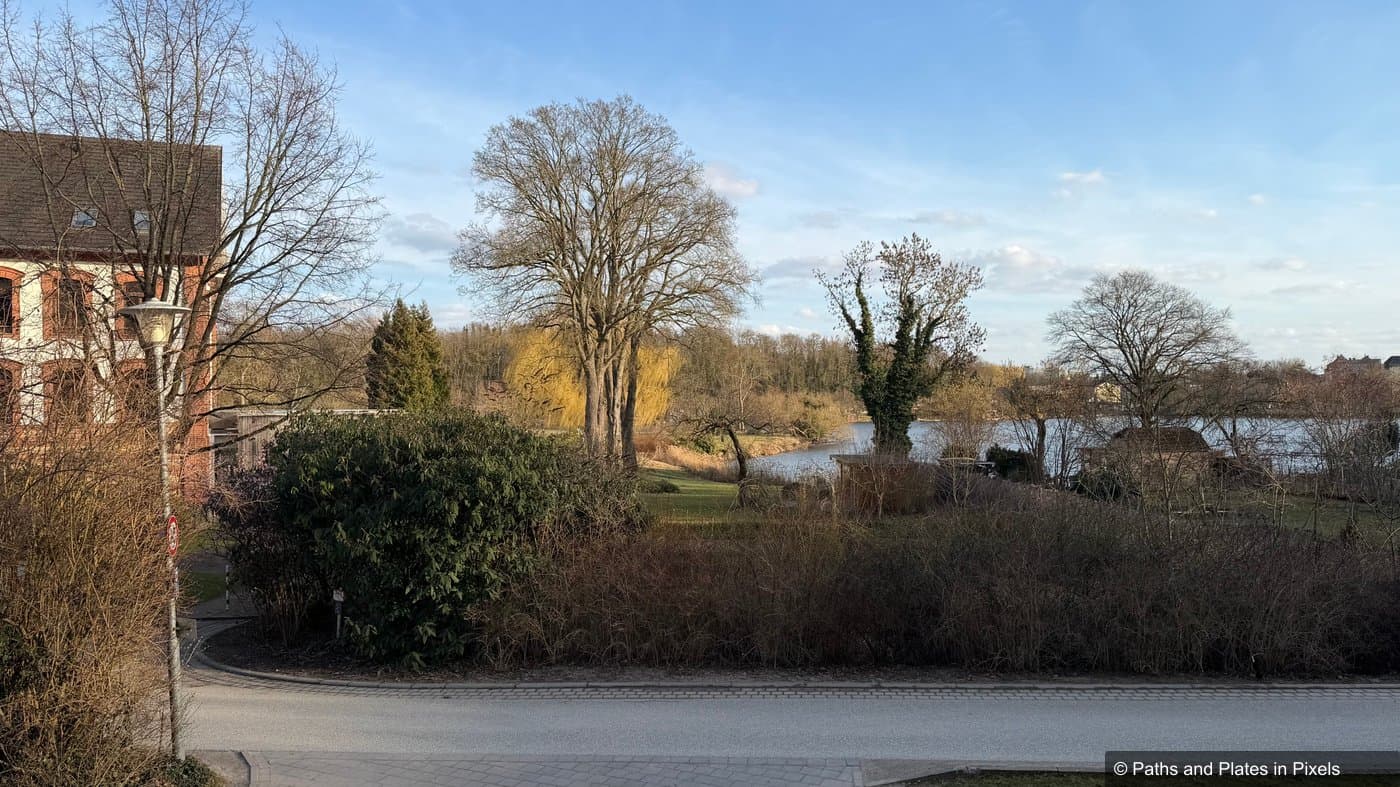 View from our hotel room window over the lake