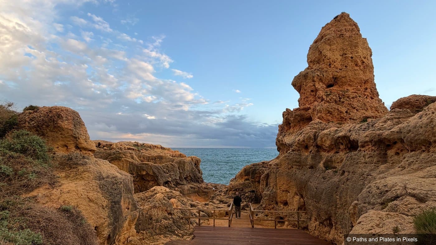 Cave opening framing the Atlantic ocean at Algar Seco