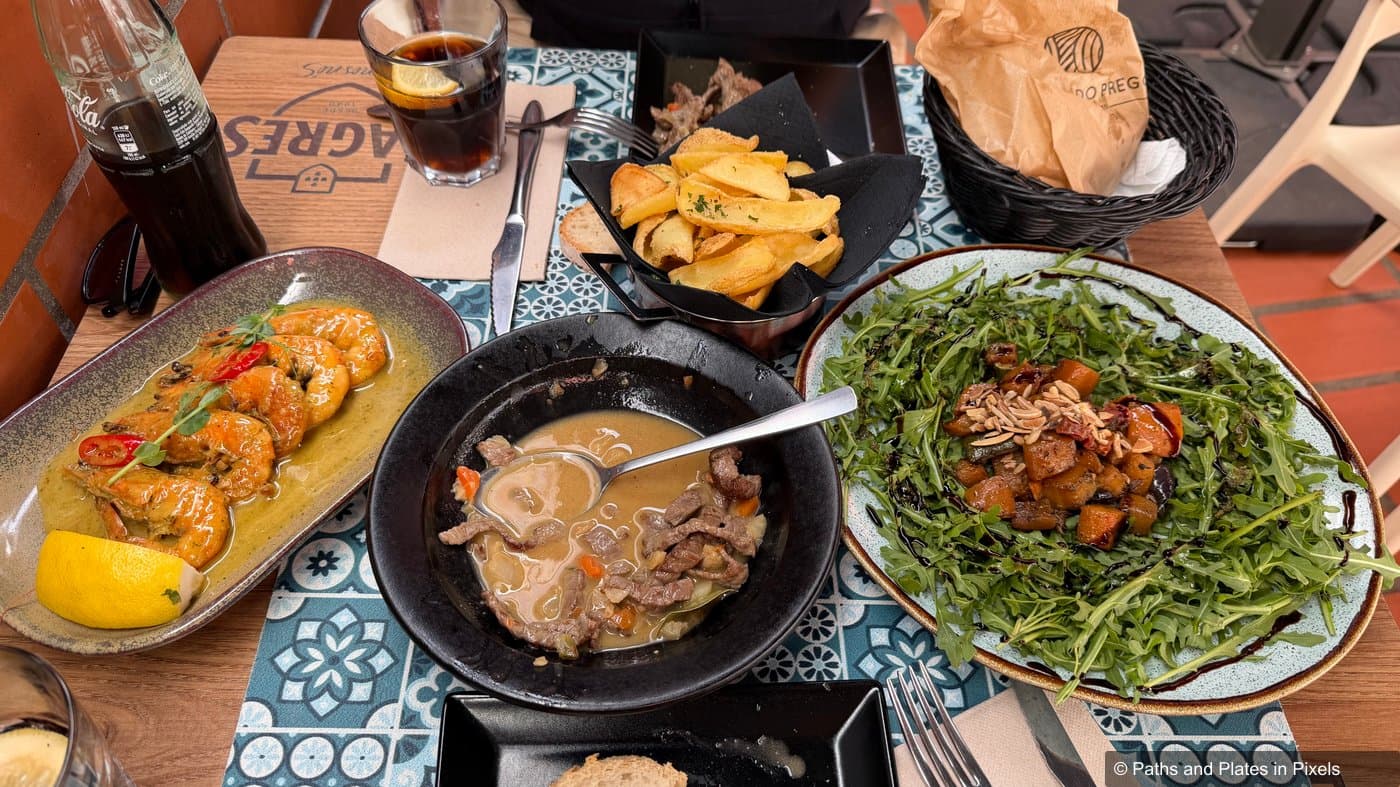 Tapas plates at Casa do Prego in Lagos, Algarve
