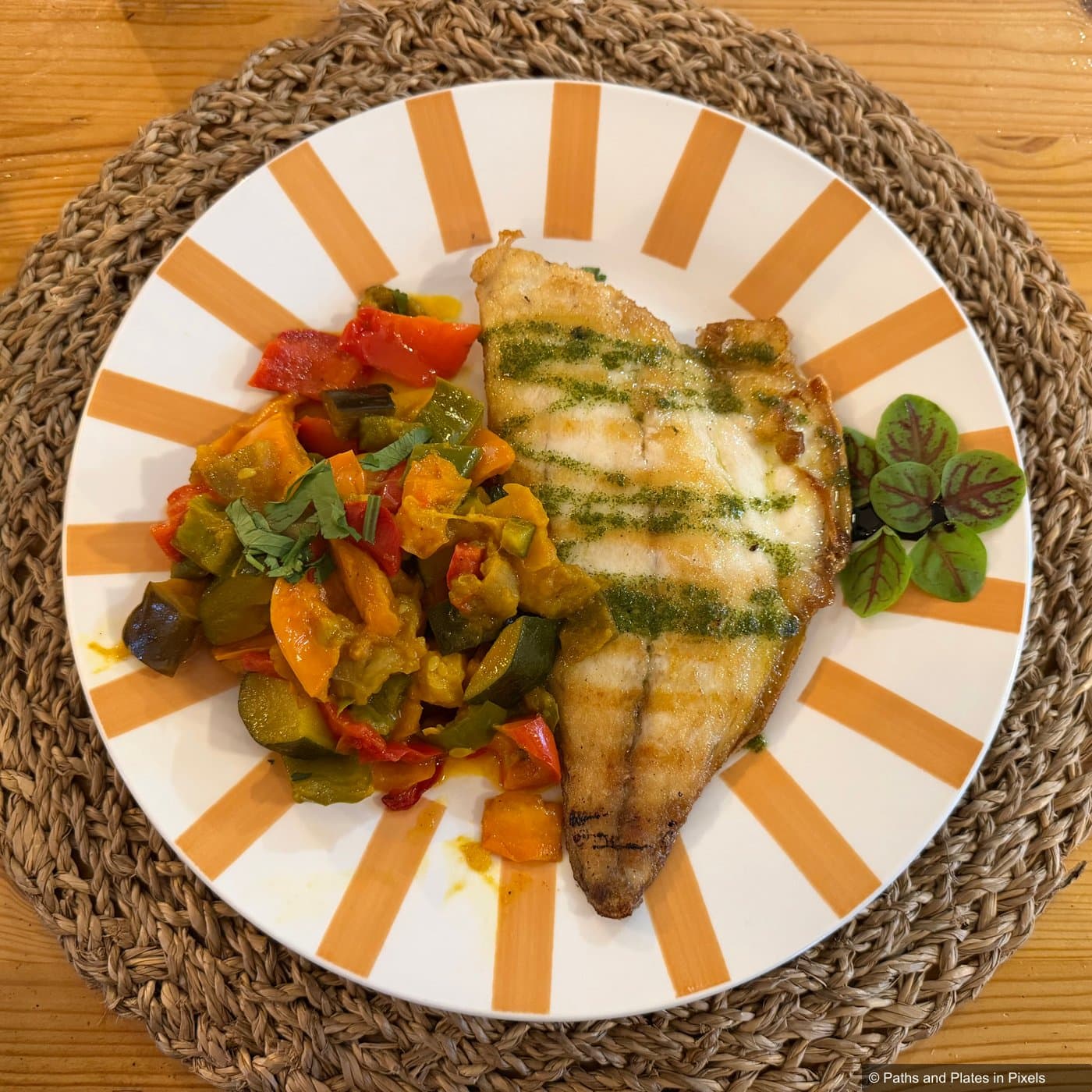 Fish dish at Le Salto restaurant in Tavira, Algarve