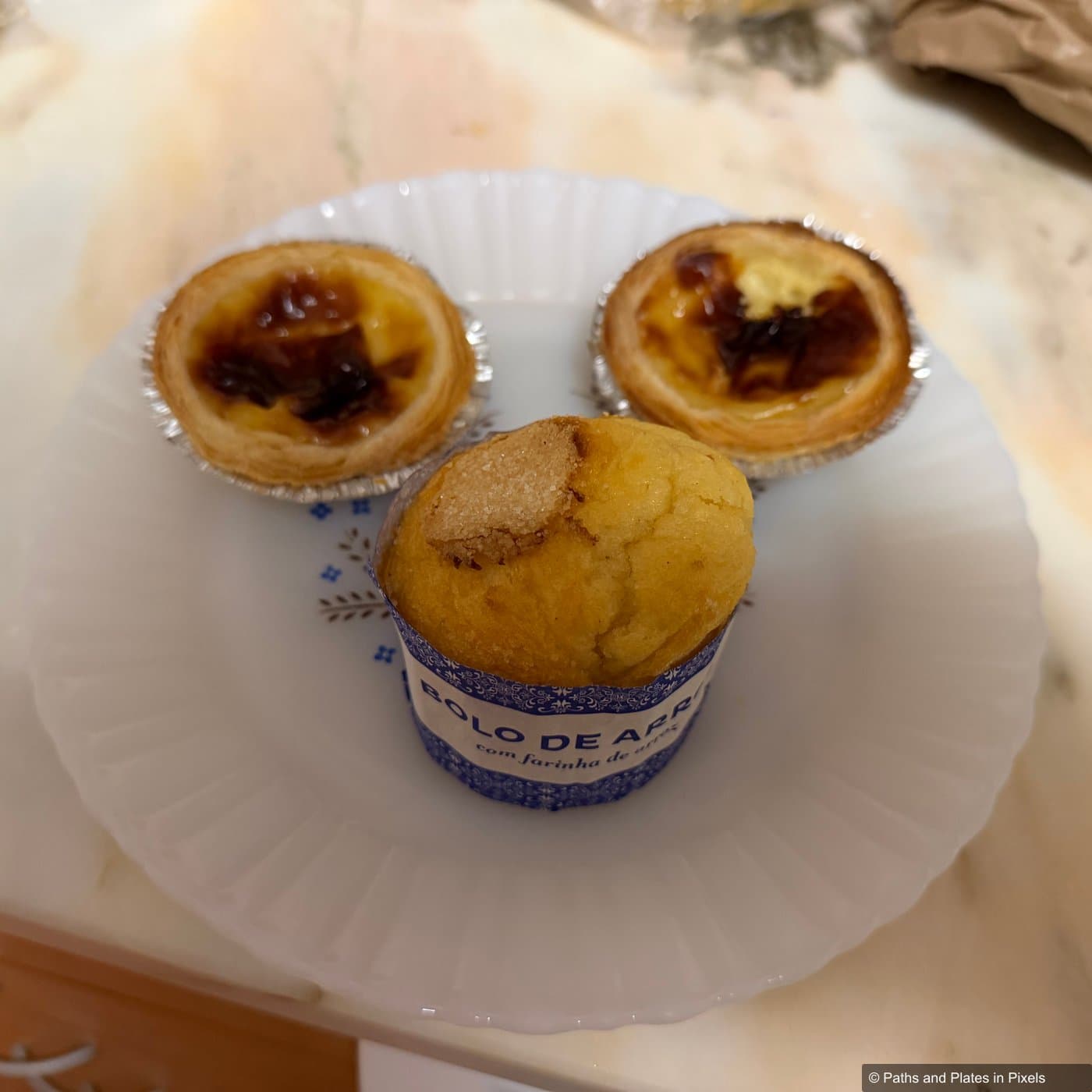 Pastel de nata Portuguese custard tarts, Portugal