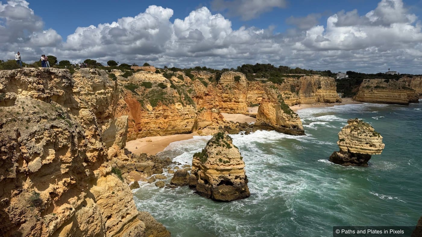 Clifftop path along the Seven Hanging Valleys trail, Algarve